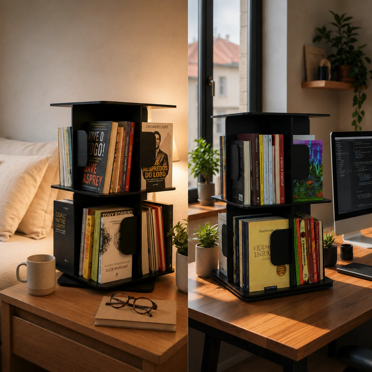 Estantes Zeelux com livros